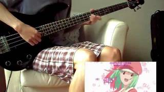 Bakemonogatari OP 4 Kana Hanazawa  Renai Circulation TV Size bass cover [upl. by Hagi]