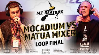 Mocadium vs Matua Mixer  Loopstation Finals  New Zealand Beatbox Championships 2022 [upl. by Alletnahs]