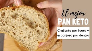 El PAN KETO que sabe a pan de verdad 😱 🍞  crujiente por fuera y esponjoso por dentro LISTO EN 1H ⏰ [upl. by Ardnasxela298]