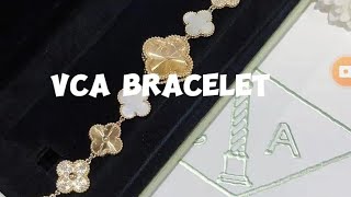 VCA BRACELET HK SETTING JEWELRY vancleefarpels gold jewellery jewelry viral realgold jewels [upl. by Ierdna760]