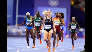 Hodgkinson in life changing moment with Olympic 800m Olympic title KeelyHodgkinson paris2024 [upl. by Britton]