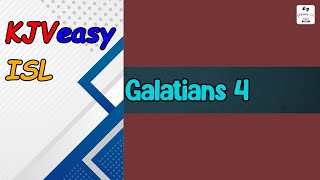 Galatians 4  The Bible KJV WITH easy meanings WITH Indian Sign Language ISL for the Deaf [upl. by Ivor815]