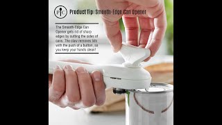 How to use the Smooth Endge Can Opener from Pampered Chef [upl. by Burchett667]