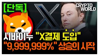 단독 시바이누 X결제 도입 9999999 상승의 시작 시바이누코인 시바이누호재 코인추천 코인전망 급등코인 [upl. by Itagaki792]