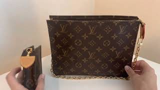 Louis Vuitton Toiletry Pouch on Chain  What fits [upl. by Leahcimnaes]