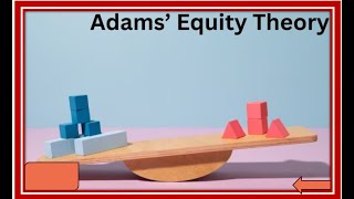 Lecture 41 II Adams Equity Theory of Motivation II BBA II BCom II MBA [upl. by Kinchen]