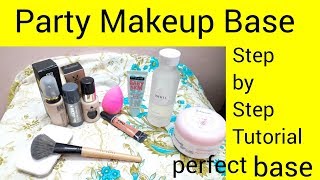 Party Makeup Base Tutorial Step By Step In Detail With Kryolan Base amp Liquid FoundationAsma Haseeb [upl. by Myriam]