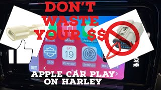 Apple Car Play Without paying for the jumper plug harleydavidson [upl. by Norward702]