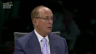 BlackRock CEO Fink US Won’t See Hard or Soft Landing in 2024 [upl. by Nathanson]