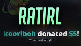 RATIRL  A donator gifts 20 subs per death [upl. by Aidnis467]