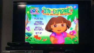 Let’s Explore Dora’s Greatest Adventures 2010 DVD Menu Walkthrough [upl. by Ahtebbat]