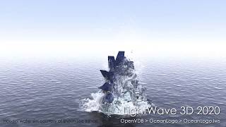 LightWave 3D 2020 Ocean Logo scene rendered [upl. by Atiraj]