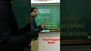Carbylamine reactionIsocyanideAniline to Phenyl Isocyanideshorts [upl. by Bloxberg]