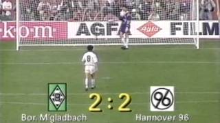 Hannover 96  Borussia M´Gladbach  Pokalfinale 1992  Das Elfmeterschießen [upl. by Idnerb930]