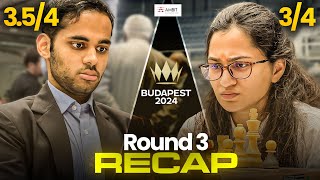 Arjun played game of the day  Round 3 of 45th FIDE Chess Olympiad 2024  Ambit Recap of the Day [upl. by Asus]