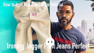 How to iron Chino Pants  Iron Chinos  Ironing Pants  Dress Pants Iron How to IRON Pants Niche [upl. by Sprage]