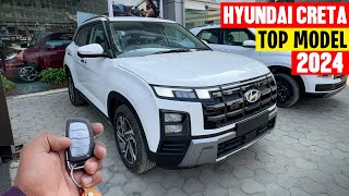 New Hyundai CRETA Facelift 2024🔥SxOTop Model  Detailed Walkaround [upl. by Yerd]