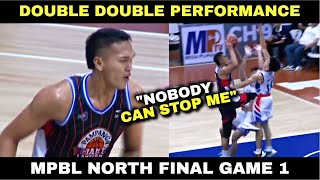 JUSTINE BALTAZAR MPBL NORTH DIVISON FINALS GAME 1 [upl. by Karlin41]