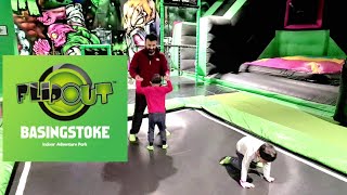 Flip Out Trampoline Park Basingstoke  Best Trampoline Park in UK   April 2022 [upl. by Gaige613]