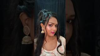 Wedding guest hairstyle for long hair ✨wedding hair youtube viral youtubeindia [upl. by Biancha339]