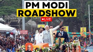 PM Modi LIVE  PM Modi Holds Road Show In Chennai  PM Modi News  ET Now LIVE [upl. by Marthena]