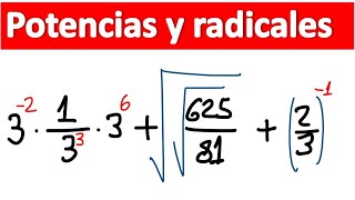 EJERCICIOS RESUELTOS DE POTENCIAS Y RADICALES [upl. by Adaurd]