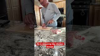 He is deboning chicken breast everyone shortsvideo shortvideo trending shorts short [upl. by Carol-Jean]