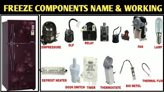 Fridge Electrical Components Name amp Working [upl. by Papotto]