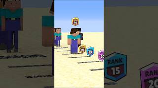 Steve Brother Rank Challenge In Minecraft 🤯 By BigSchoolMinecraft  shorts minecraft [upl. by Hooper]