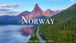 Norway 4K  Scenic Relaxation Film With Enchanting Music [upl. by Aneg]