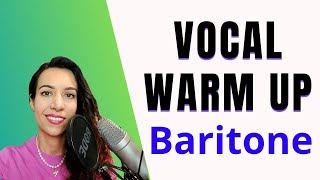 Vocal warm up for BaritoneSinging Warm Up  Baritone Full Range [upl. by Arannahs]