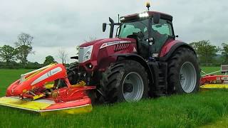 2018 McCormick X8660 Tractor With Pottinger Triple Mower Conditioner [upl. by Stanislas]