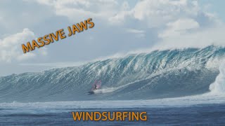 Pushing the limits of windsurfing at Jaws  Peahi [upl. by Rillings91]