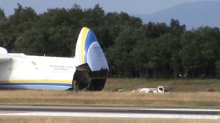 Antonov An225 Mriya UR82060 Arrival  Basel EuroAirport 280613 [upl. by Joshuah]