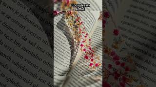 Bookmark of epoxy resin and dried flowers 📖🩷 easyresin resin epoxy [upl. by Sulihpoeht825]