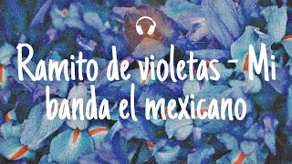 8D Ramito de violetas  Mi banda el mexicano   Lyrics  Letra [upl. by Drusy]