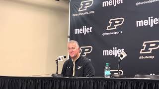 Matt Painter talks paint defense more after Purdue’s win against Yale [upl. by Allemac]