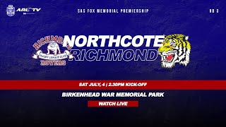 Northcote v Richmond 1st half Rd 3 2020 [upl. by Yelhs]