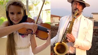 quotVIVO PER LEIquot  Daniele Vitale Sax ft Karolina Protsenko Violin QUARANTINE PERFORMANCE [upl. by Delano249]