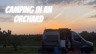 First Experience Camping at a Harvest Host  Van Life in an Orchard [upl. by Mayes]