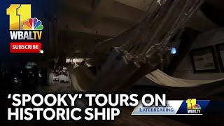 Historic ship in Inner Harbor offers spooky tours [upl. by Buke]