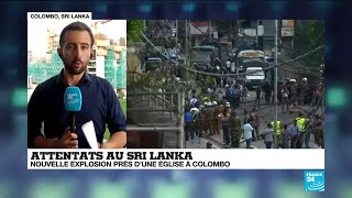 Nouvelle explosion au Sri Lanka durant une opération de déminage dune bombe à Colombo [upl. by Vergil293]