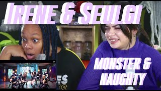 Red Velvet IRENE amp SEULGI Monster MV  Episode 1 quot놀이 Naughtyquot reaction [upl. by Salaidh]