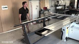 iTECH EASY Lift Panel Saw Loading Trolley Walkthrough machines4wood [upl. by Franzoni]