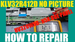 SONY KLV 32R412D LED TV HV320WHB N5K BOE PANEL BACKLIGHT OK NO DISPLAY REPAIR [upl. by Madox]