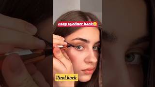 Unexpected Eyeliner Hack😧✔Viral Eyeliner Hack🔥shorts youtubeshorts eyeliner hacks viralshorts [upl. by Carlota]