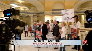 Advocates Rally At State Capitol To Stop Anthony Sanchezs Execution [upl. by Yordan]