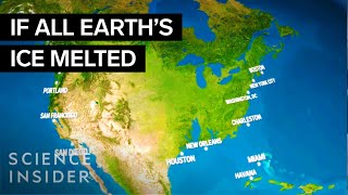 How Earth Would Look If All The Ice Melted  Science Insider [upl. by Schatz]