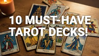 10 MustHave Tarot decks for the best CARD STOCK💫 [upl. by Nisay]