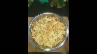 Crispy mathri halvai style food indiandessertrecipe [upl. by Nwahsiek]